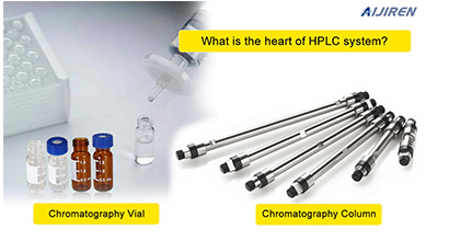 chromatography column and sample vial