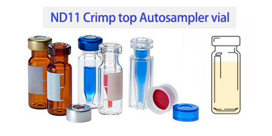 Crimp top autosampler vial